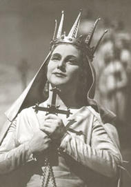 Aase Nordmo-Loevberg als Elsa von Brabant. Lohengrin (Inszenierung von Wieland Wagner 1958 – 1962)
