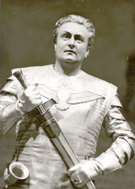 Wolfgang Windgassen als Lohengrin. Lohengrin (Inszenierung von Wieland Wagner 1958 – 1962)
