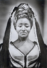 Grace Bumbry als Venus. Tannhäuser (Inszenierung von Wieland Wagner 1961 – 1967)
