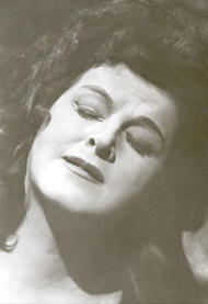 Birgit Nilsson als Isolde. Tristan und Isolde (Inszenierung von Wolfgang Wagner 1962 – 1970)
