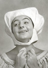 Ruth Hesse als Magdalene. Die Meistersinger von Nürnberg (Inszenierung von Wieland Wagner  1963 – 1964)
