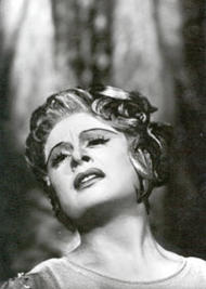 Barbro Ericson als Kundry. Parsifal (Inszenierung von Wieland Wagner 1951 – 1973)
