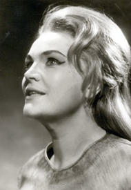 Ludmila Dvoráková als Brünnhilde. Der Ring des Nibelungen (Inszenierung von Wieland Wagner 1965 – 1969)
