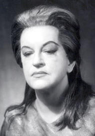 Astrid Varnay als Brünnhilde. Der Ring des Nibelungen (Inszenierung von Wieland Wagner 1965 – 1969)

