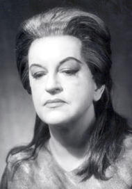 Astrid Varnay als Brünnhilde. Der Ring des Nibelungen (Inszenierung von Wieland Wagner 1965 – 1969)
