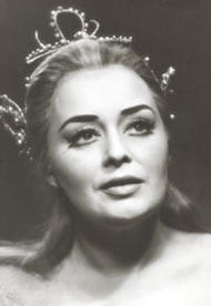 Dame Gwyneth Jones als Eva. Die Meistersinger von Nürnberg (Inszenierung von Wolfgang Wagner  1968 – 1975)