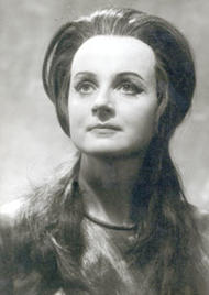 Berit Lindholm als Brünnhilde. Der Ring des Nibelungen (Inszenierung von Wieland Wagner 1965 – 1969)
