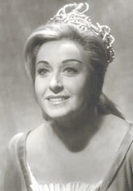 Helga Dernesch als Eva. Die Meistersinger von Nürnberg (Inszenierung von Wolfgang Wagner  1968 – 1975)
