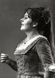 Mari Anne Häggander als Eva. Die Meistersinger von Nürnberg (Inszenierung von Wolfgang Wagner  1981 – 1988)
