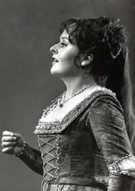 Mari Anne Häggander als Eva. Die Meistersinger von Nürnberg (Inszenierung von Wolfgang Wagner  1981 – 1988)
