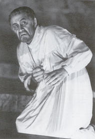 Donald McIntyre als Amfortas. Parsifal (Inszenierung von Götz Friedrich 1982 – 1988)
