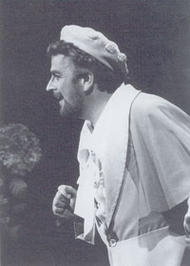 <b>Alan Opie als Sixtus Beckmesser</b>. Die Meistersinger von Nürnberg (Inszenierung von Wolfgang Wagner  1981 – 1988)
