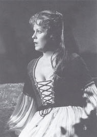 Lucy Peacock als Eva. Die Meistersinger von Nürnberg (Inszenierung von Wolfgang Wagner  1981 – 1988)
