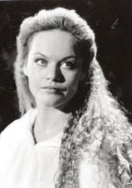 Eva Johansson als Elsa von Brabant. Lohengrin (Inszenierung von Werner Herzog 1987 - 1993)
