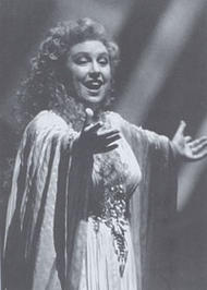 Uta Priew als Venus. Tannhäuser (Inszenierung von Wolfgang Wagner 1985 – 1995)
