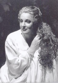 Deborah Polaski als Kundry. Parsifal (Inszenierung von Wolfgang Wagner 1989 – 2001)
