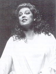 Uta Priew als Kundry. Parsifal (Inszenierung von Wolfgang Wagner 1989 – 2001)
