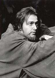 Falk Struckmann als Amfortas. Parsifal (Inszenierung von Wolfgang Wagner 1989 – 2001)
