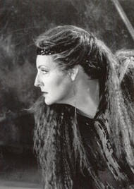 Linda Watson als Kundry. Parsifal (Inszenierung von Wolfgang Wagner 1989 – 2001)
