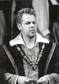 Guido Jentjens als Veit Pogner. Die Meistersinger von Nürnberg (Inszenierung von Wolfgang Wagner  1996 – 2002)
