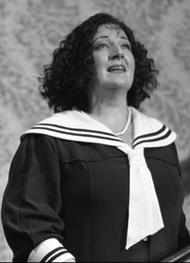 Adrienne Dugger als Senta. Der Fliegende Holländer (Inszenierung von Claus Guth 2003 – 2006)
