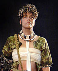 Julia Borchert als 1. Knappe. Parsifal (Inszenierung von Christoph Schlingensief 2004 – 2007)
