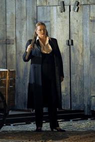 Catherine Foster als Brünnhilde
(Inzenierung «Die Walküre» von Frank Castorf 2013-2018)