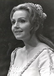  Hannelore Bode als Eva.  Die Meistersinger von Nürnberg (Inszenierung von Wolfgang Wagner 1968 - 1976)