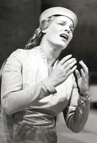 <b> Gré Brouwenstijn als Elisabeth. </b> Tannhäuser (Inszenierung von Wieland Wagner 1954 - 1955)