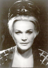 <b> Ludmila Dvóraková als Ortrud.</b>  Lohengrin (Inszenierung von Wolfgang Wagner 1967 - 1972)
