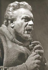 <b> Josef Greindl als Gurnemanz.</b>  Parsifal (Inszenierung von Wieland Wagner 1951 - 1973)
