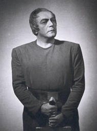 <b> Josef Greindl als Heinrich der Vogler.</b>  Lohengrin (Inszenierung von Wolfgang Wagner 1953 - 1954)