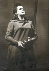 <b> Birgit Nilsson als Isolde.</b> Tristan und Isolde (Inszenierung von Wolfgang Wagner 1957 - 1959)