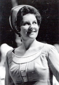 <b> Anna Reynolds als Magdalene.</b> Die Meistersinger von Nürnberg (Inszenierung von Wolfgang Wagner  1968 -1976)