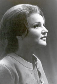 <b> Brenda Roberts als Brünnhilde.</b> Der Ring des Nibelungen (Inszenierung von Wolfgang Wagner 1970 - 1975)