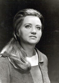 <b> Ursula Schröder Feinen als Senta.</b> Der Fliegende Holländer (Inszenierung von August Everding 1969 - 1971)